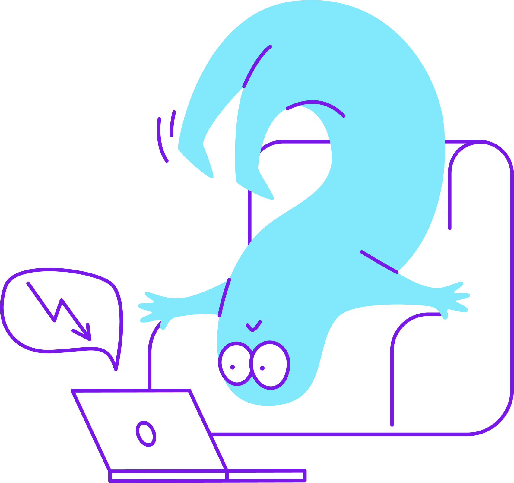 Max the alien reading upside down