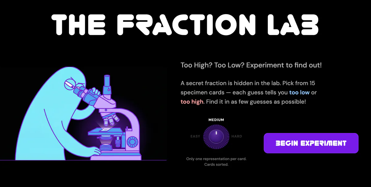 Fraction Lab game
